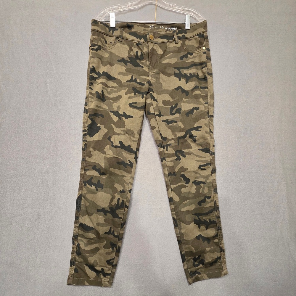 NY&C Ankle Legging Womens Camo Stretch Pants‎ Size 8